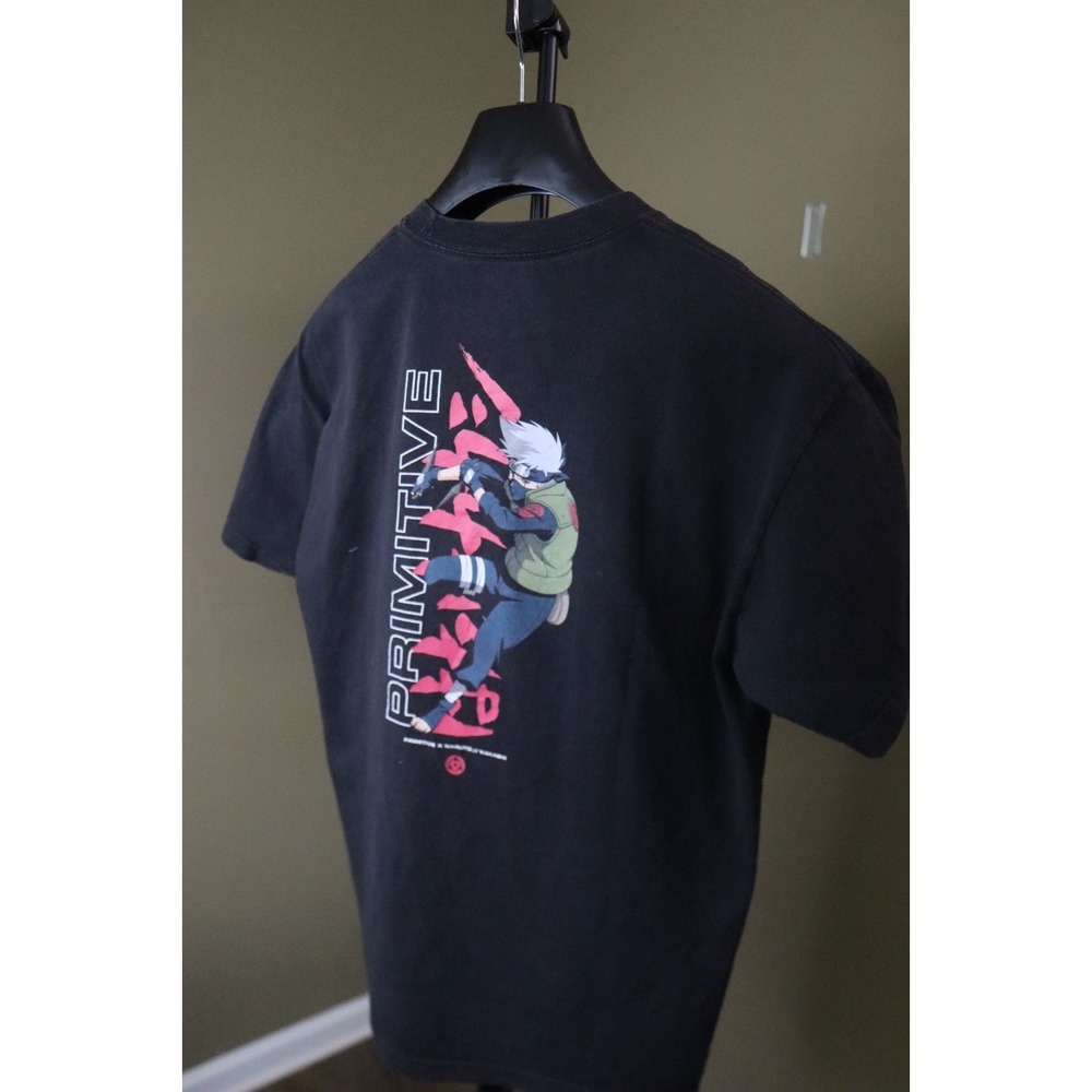 Primitive x Naruto Kakashi T Shirt Anime Graphic Tee Mens Large